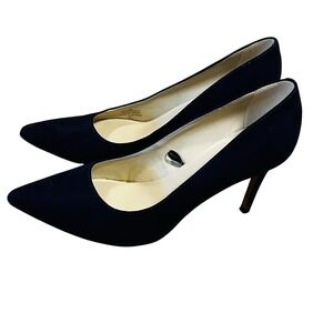Marc Fisher MF Darren 2 High Heel Pumps Blue 8M Pointed Toe Textile Baddie Glam